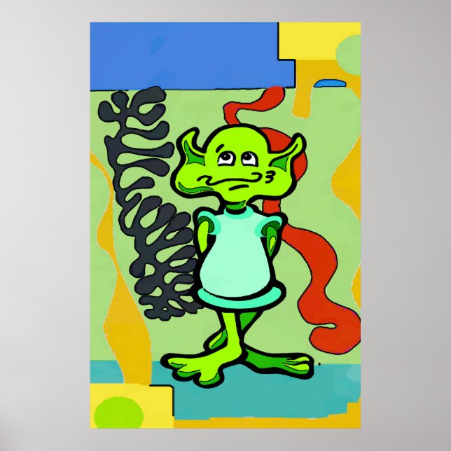 Poster Alienígena Space Man (Frente)