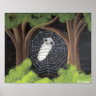 Póster Alienígena travada em uma Web de aranhas