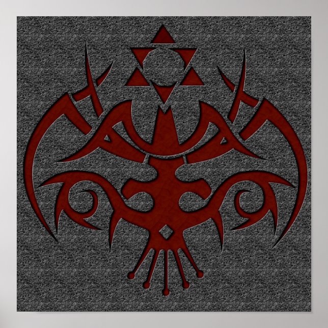 Poster alienígena tribal (Frente)