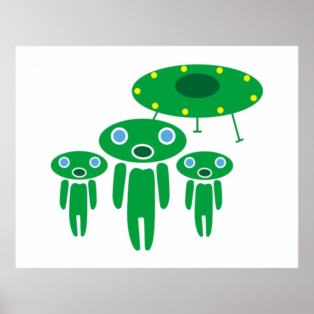 Poster Aliens de chegada (Frente)