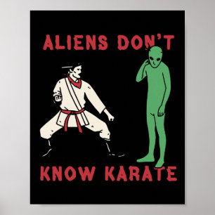 Poster Aliens não conhecem Karate 4