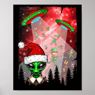Poster Aliens Objetos Voadores Não Identificados Elf de N