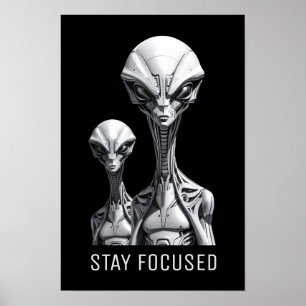 Poster Aliens robôs