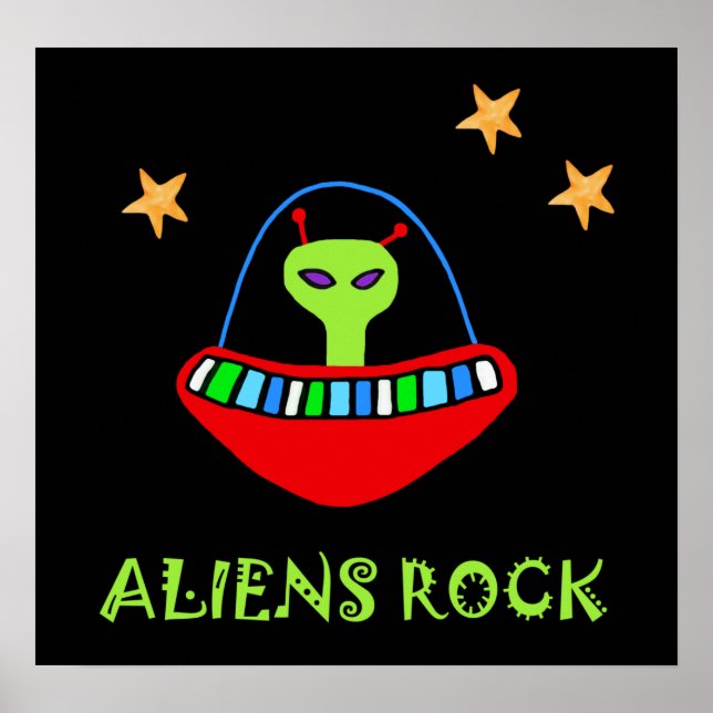 Poster aliens rOcK! (Frente)