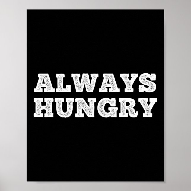 Poster Alimentação Sempre com Fome Bodybuilding Proteína  (Frente)