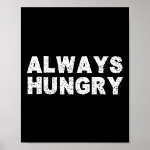 Poster Alimentação Sempre com Fome Bodybuilding Proteína