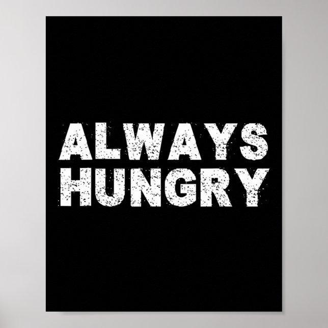 Poster Alimentação Sempre com Fome Bodybuilding Proteína  (Frente)