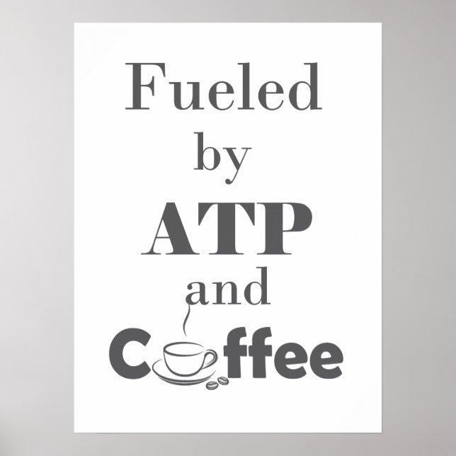 Poster Alimentado por ATP e Café (Frente)