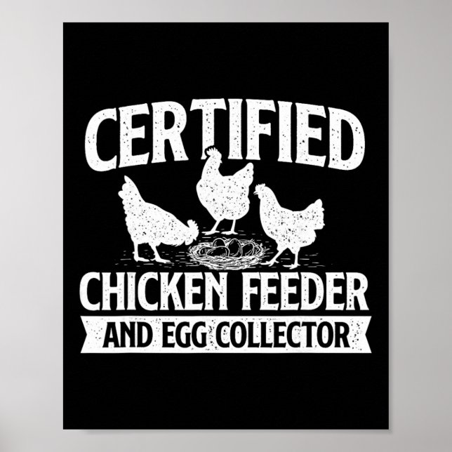 Poster Alimentador de Frango Certificado e Coletor de Ovo (Frente)