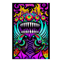 Póster Alimentando as Guerras da Arte - Ken Gage Art