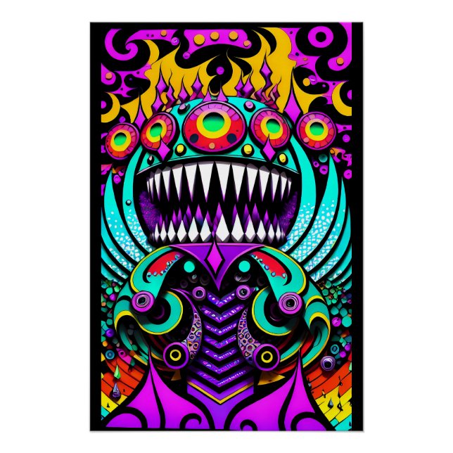 Póster Alimentando as Guerras da Arte - Ken Gage Art (Frente)