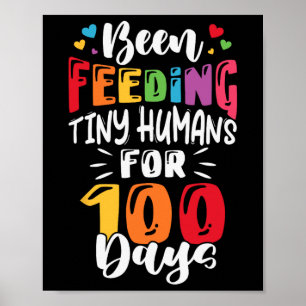 Poster Alimentando Pequenos Humanos Por 100 Dias De Lu Es