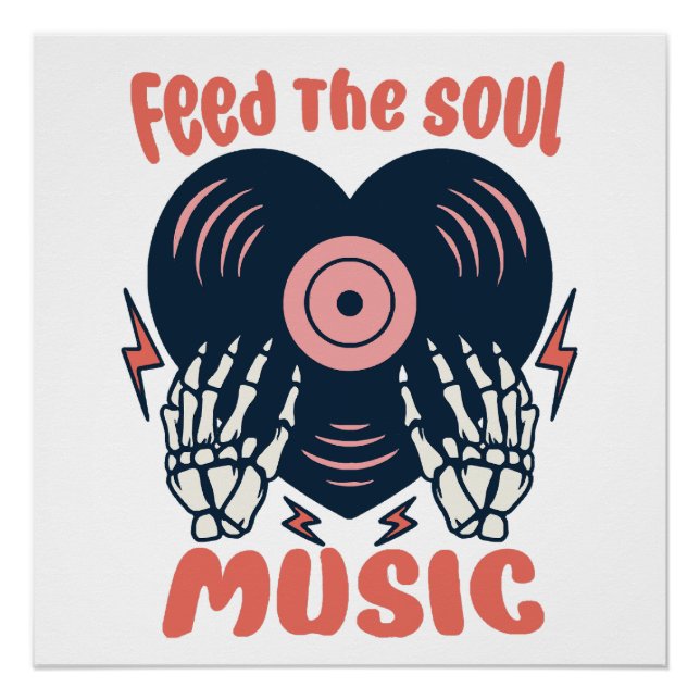 Póster alimentar a música da alma (Frente)