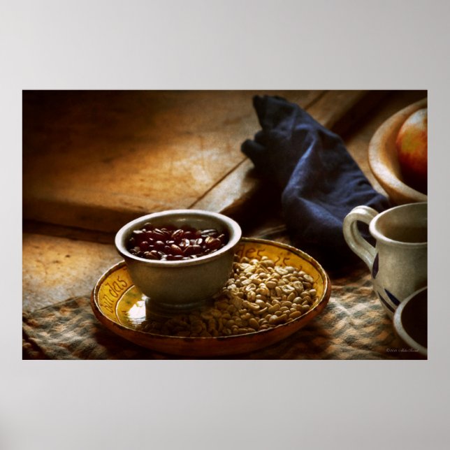 Póster Alimentos - Café - Recém-torrado (Frente)