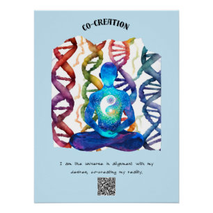 Póster Alinhado ao Universo: Criando minha realidade