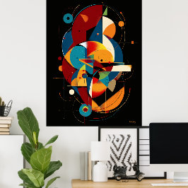 Poster Alinhamento Orbital – Abstrato Geométrico Moderno