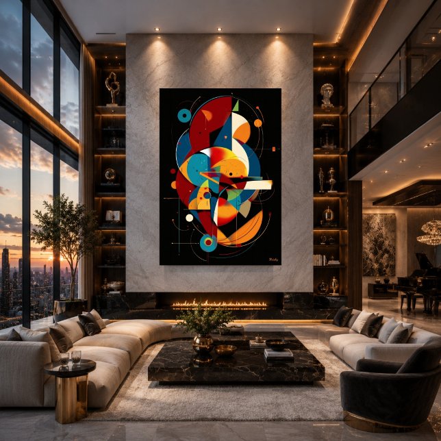 Poster Alinhamento Orbital – Abstrato Geométrico Moderno (Criador carregado)