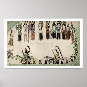 Póster "Alisando a dança do lugar" (tinta no papel)