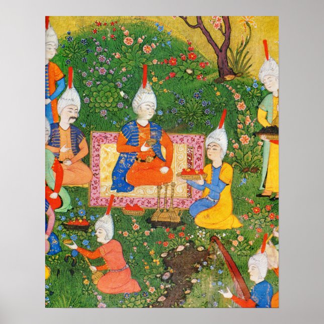 Poster Alish Navoiy, Cerimônia de Chá (Frente)