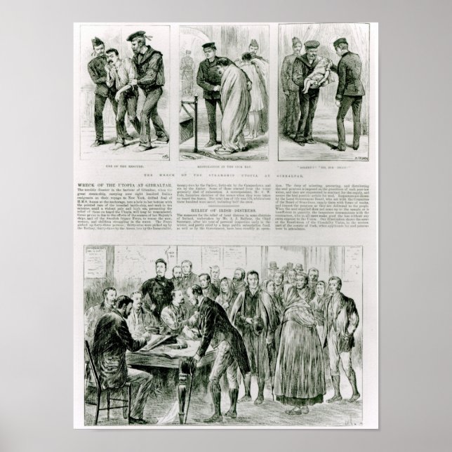 Poster Alivio da angústia irlandesa (Frente)