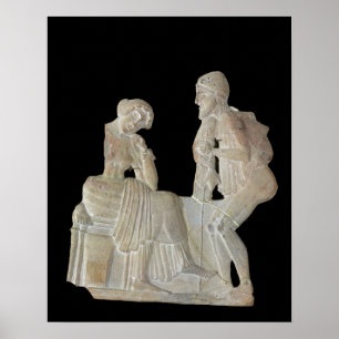 Póster Alivio que descreve Odysseus e Penélope