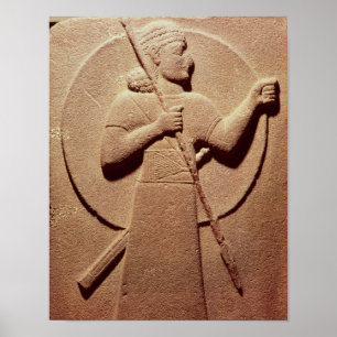 Póster Alivio que descreve um guerreiro do Hittite