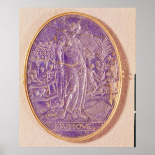 Poster Alivio que descreve uma alegoria da música