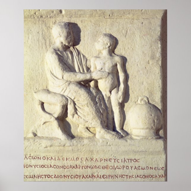 Póster Alivio que representa uma consulta ao médico (Frente)