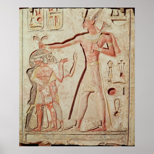 Poster Alivio que retrata Ramsés II, que cheirava inimigo (Frente)
