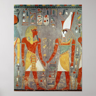 Poster Alivio representando Horemheb antes de Horus
