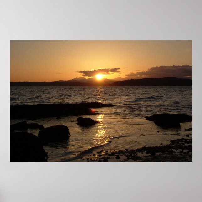 Poster Alki Beach, Sunset (Frente)