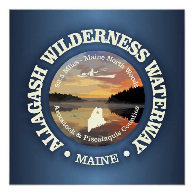 Póster Allagash Wilderness Waterway (Frente)