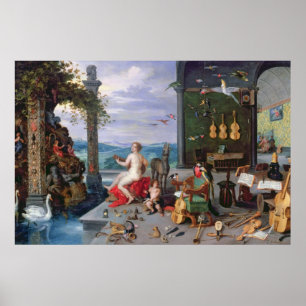 Póster Allegory of Music