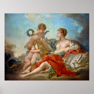 Poster Allegory of Music by François Boucher