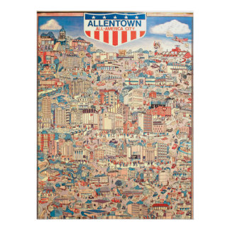 Póster Allentown Cidade All-Americana 1976