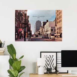 Poster Allentown, Pensilvânia, 1950