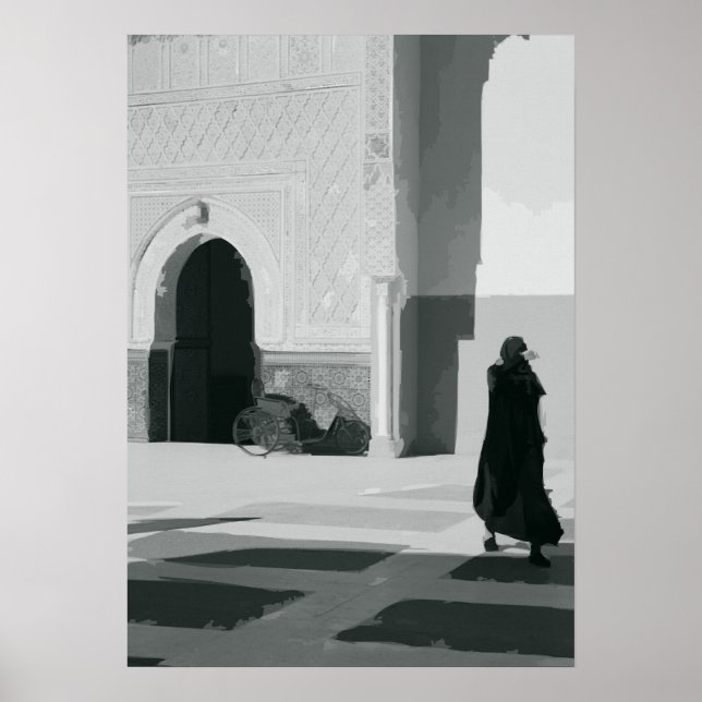 Poster Alley Escura em Fez (Frente)