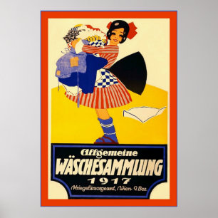 Póster Allgemeine Wäschesammlung