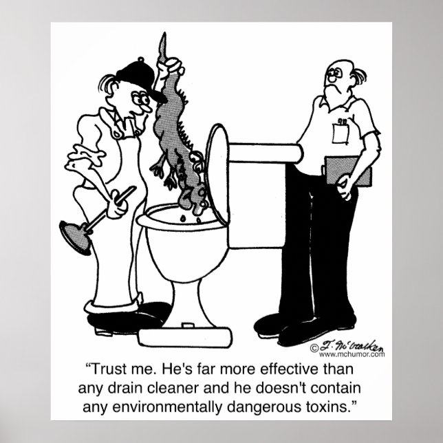 Póster Alligadores como Limpadores de Disco (Frente)