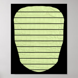Poster Alligator Crocodile Lizard Dinosaur Belly Hallowee