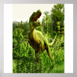 Póster Allosaurus de New mexico