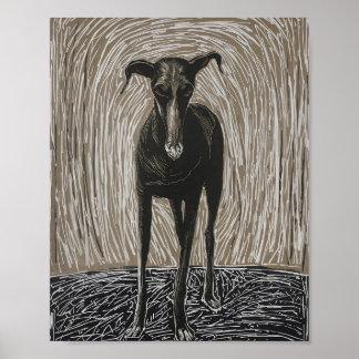 Poster Alma Desencadeada: Arte Canina Expressionista Mode
