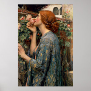 Póster Alma do rosa, belas artes de John William