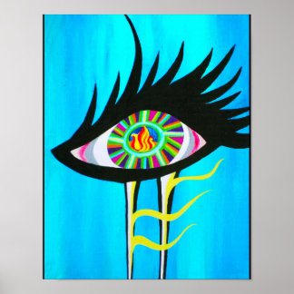 Poster Alma iluminada com chama