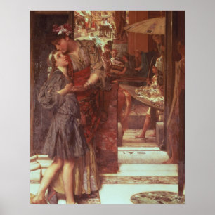 Póster Alma-Tadema a partida, 1880