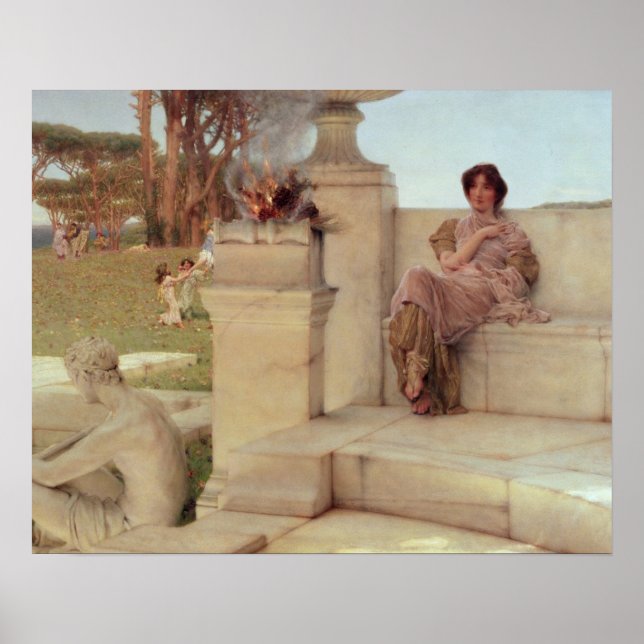 Póster Alma-Tadema | A Voz da Primavera, 1908 (Frente)