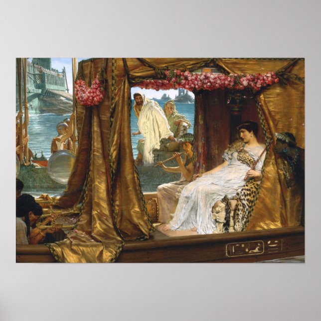 Poster Alma-Tadema - Antônio Cleópatra (Frente)