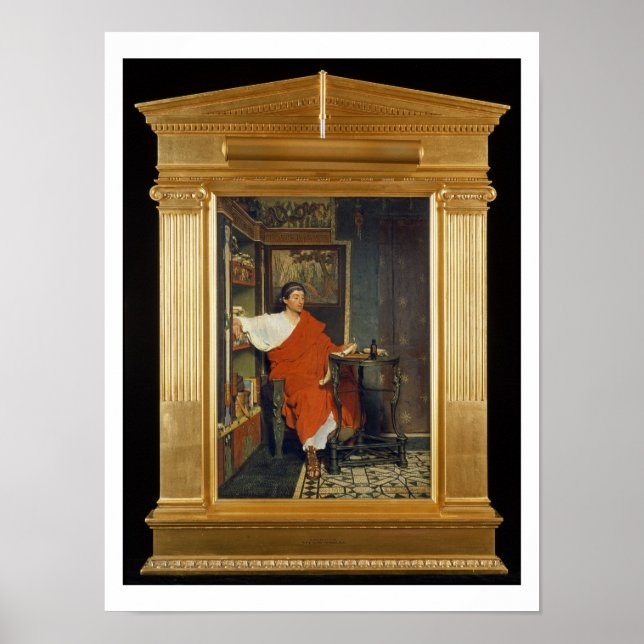 Póster Alma-Tadema | Despachos de Escrevendo de Escriba R (Frente)