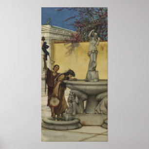 Poster Alma-Tadema - Entre Vênus E Baco