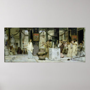 Póster Alma-Tadema Festival da Vintage na Roma Antiga